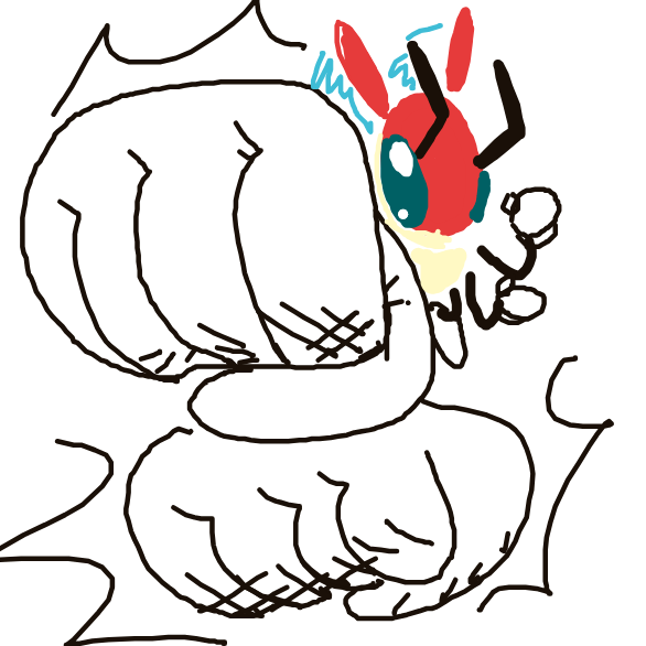 zvveilous's drawing of Ledian — Pokémon sketch on Sketchdex