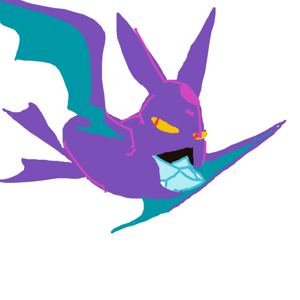 zvveilous's drawing of Crobat — Pokémon sketch on Sketchdex