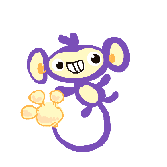 zvveilous's drawing of Aipom — Pokémon sketch on Sketchdex
