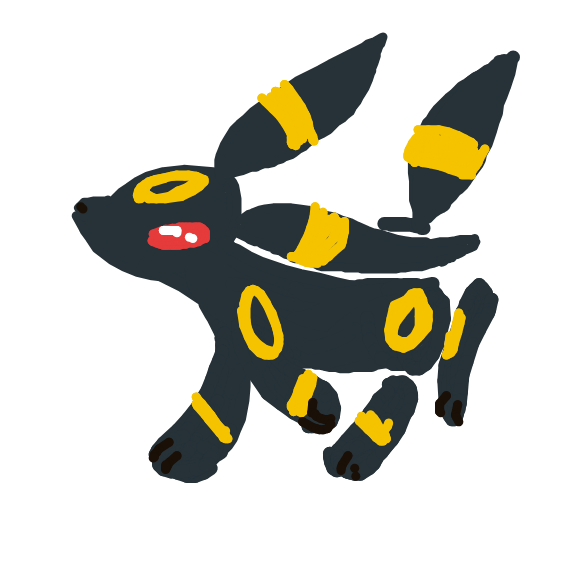 zvveilous's drawing of Umbreon — Pokémon sketch on Sketchdex