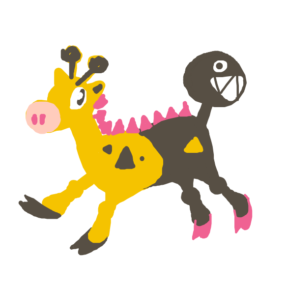 zvveilous's drawing of Girafarig — Pokémon sketch on Sketchdex