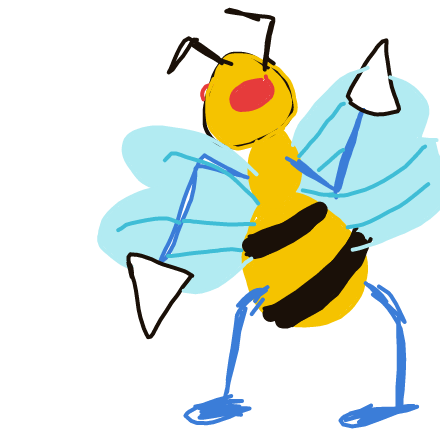 Pitote's drawing of Beedrill — Pokémon sketch on Sketchdex