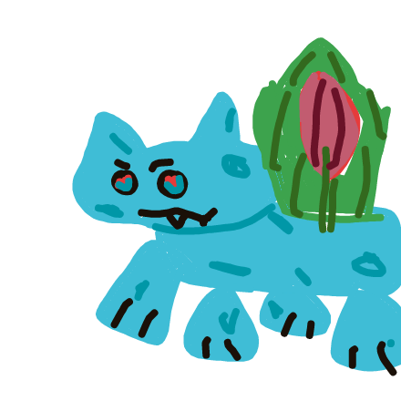 Pitote's drawing of Ivysaur — Pokémon sketch on Sketchdex