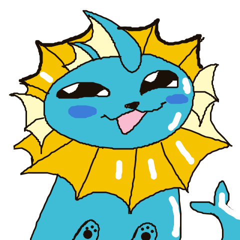 crypticcervine's drawing of Vaporeon — Pokémon sketch on Sketchdex