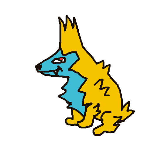 crypticcervine's drawing of Manectric — best Pokémon fan art on Sketchdex