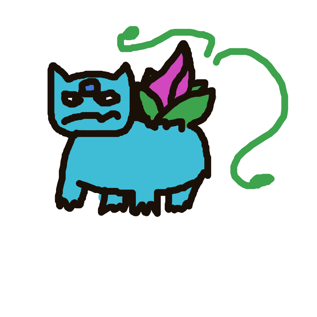 Tabby's drawing of Ivysaur — Pokémon sketch on Sketchdex
