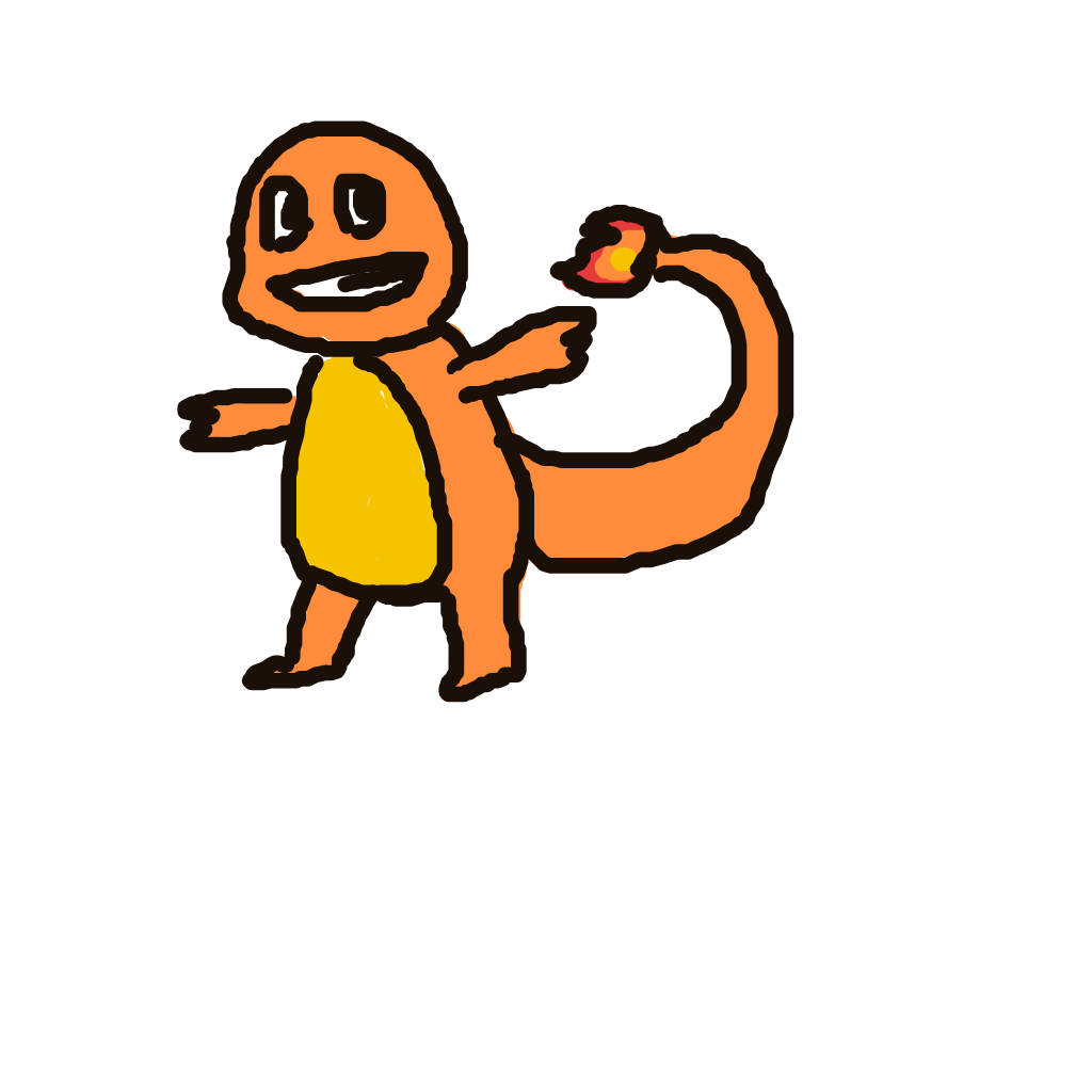 Tabby's drawing of Charmander — Pokémon sketch on Sketchdex