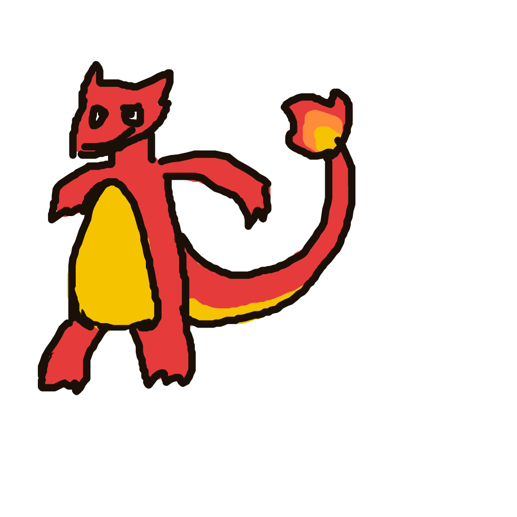 Tabby's drawing of Charmeleon — Pokémon sketch on Sketchdex