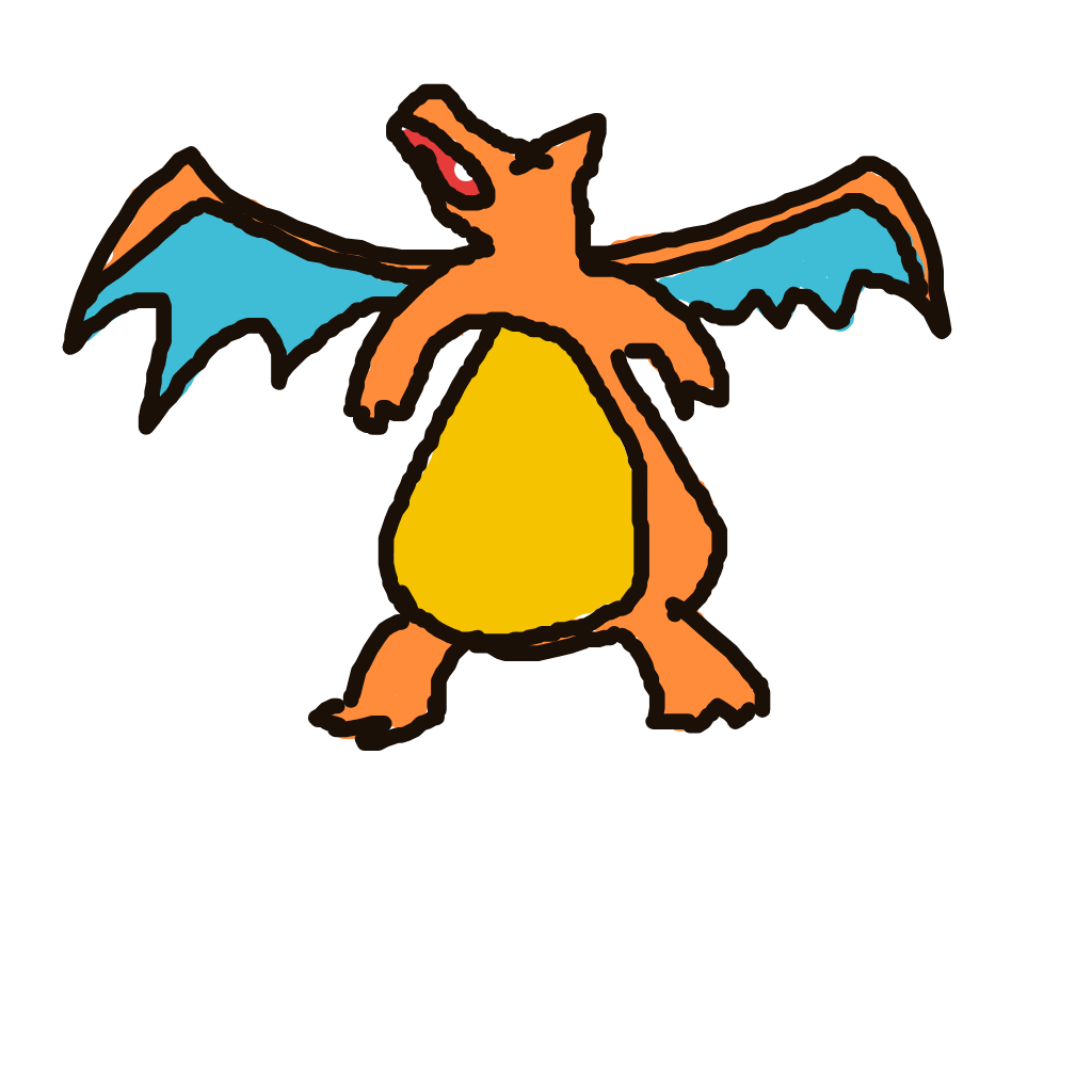 Tabby's drawing of Charizard — Pokémon sketch on Sketchdex