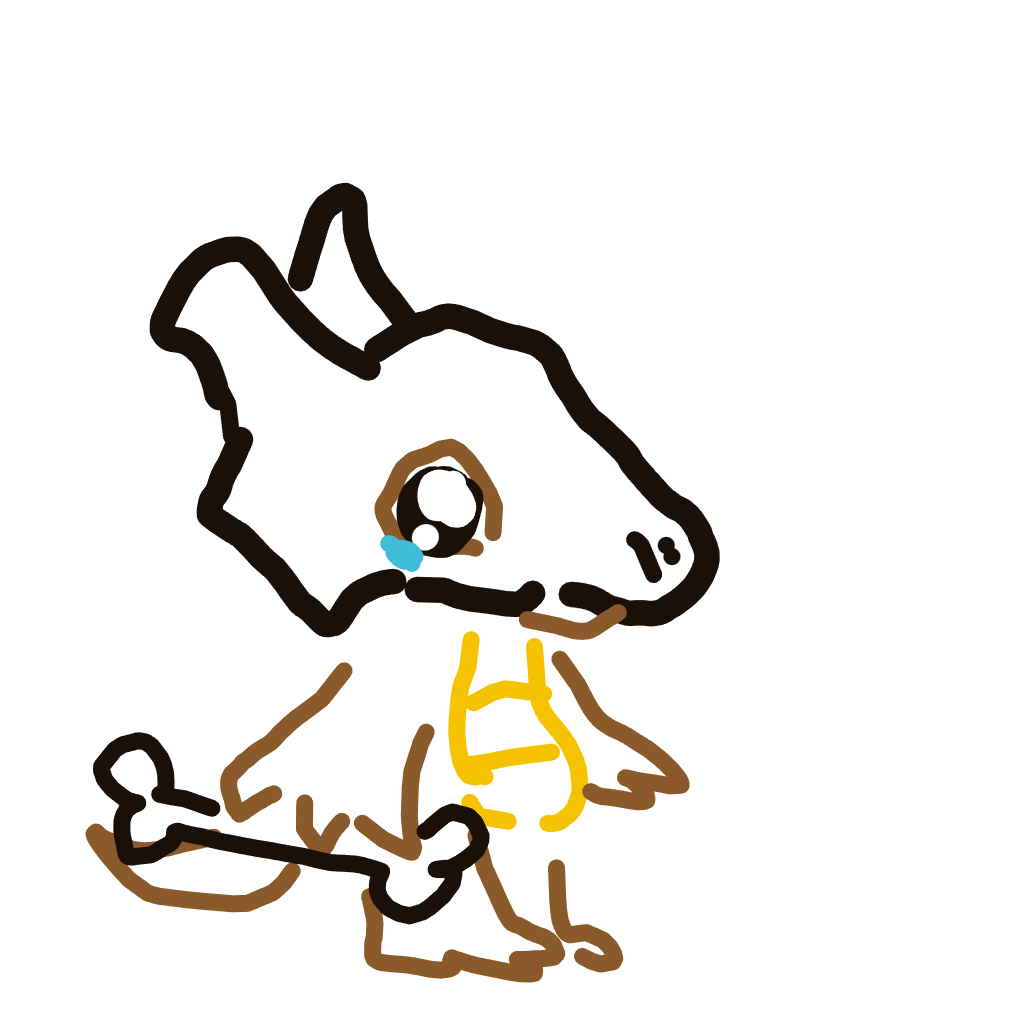 NeoHitmonlee886's drawing of Cubone — Pokémon sketch on Sketchdex