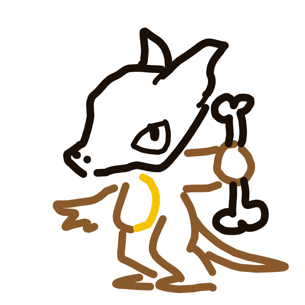 NeoHitmonlee886's drawing of Marowak — Pokémon sketch on Sketchdex