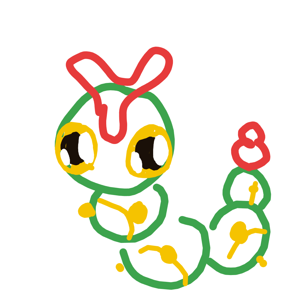 NeoHitmonlee886's drawing of Caterpie — Pokémon sketch on Sketchdex