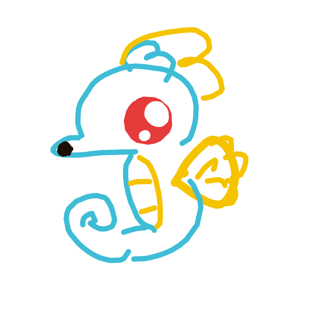 NeoHitmonlee886's drawing of Horsea — Pokémon sketch on Sketchdex