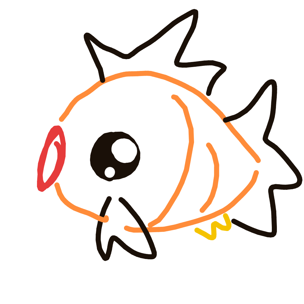 NeoHitmonlee886's drawing of Magikarp — Pokémon sketch on Sketchdex