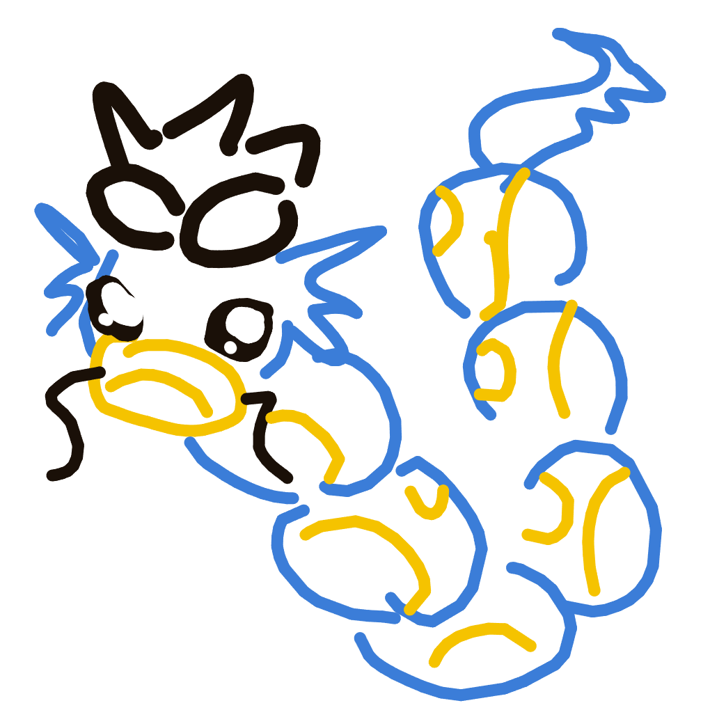 NeoHitmonlee886's drawing of Gyarados — Pokémon sketch on Sketchdex