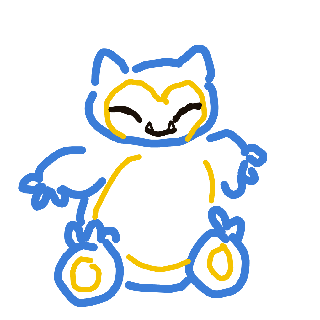 NeoHitmonlee886's drawing of Snorlax — Pokémon sketch on Sketchdex