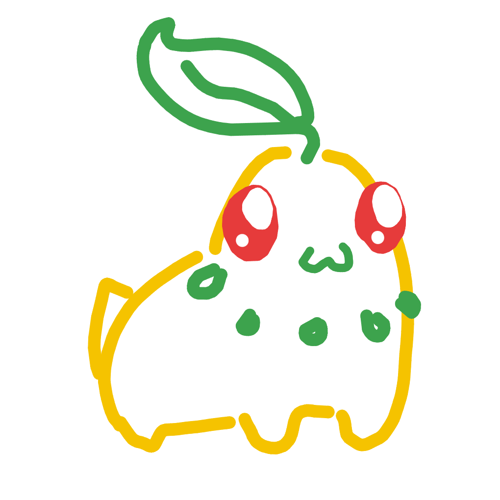 NeoHitmonlee886's drawing of Chikorita — Pokémon sketch on Sketchdex
