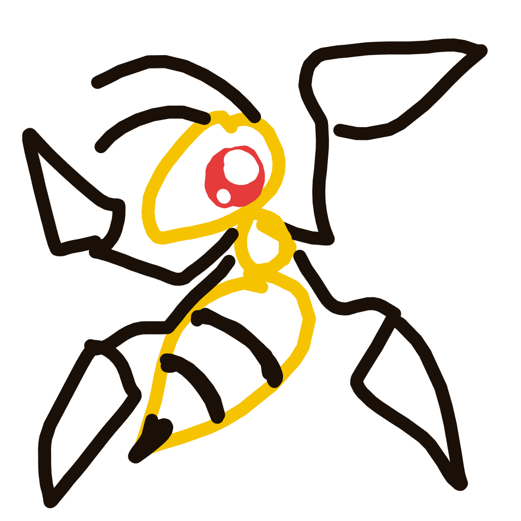 NeoHitmonlee886's drawing of Beedrill — Pokémon sketch on Sketchdex