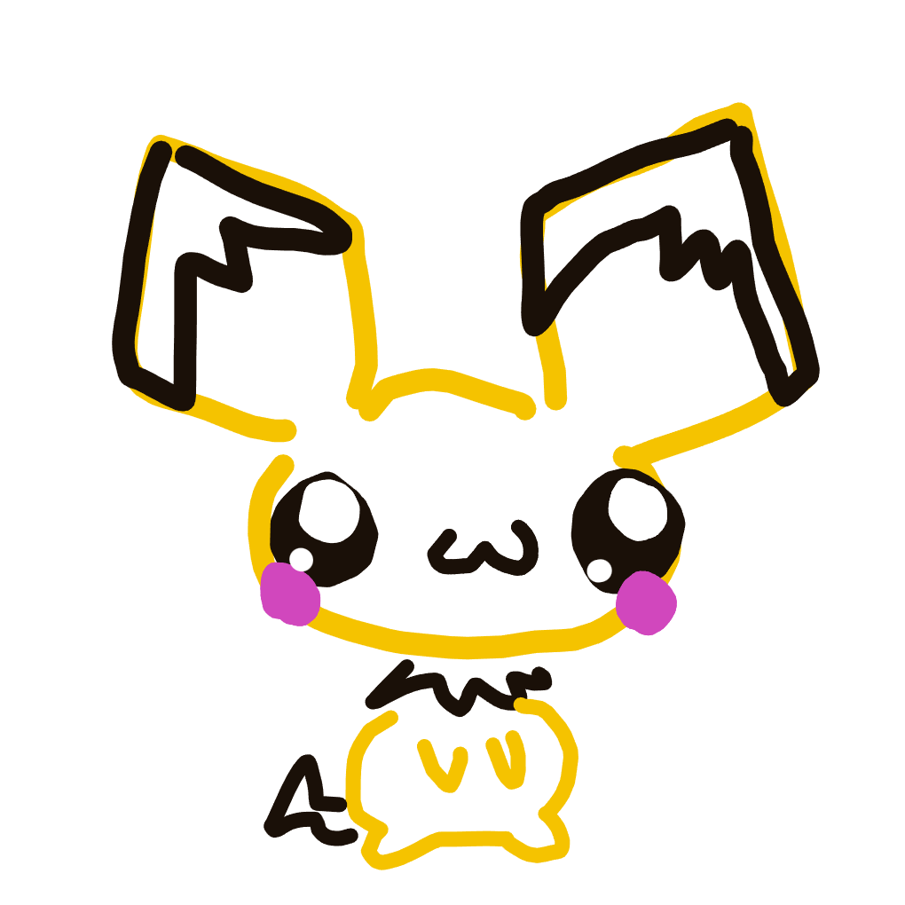 NeoHitmonlee886's drawing of Pichu — Pokémon sketch on Sketchdex