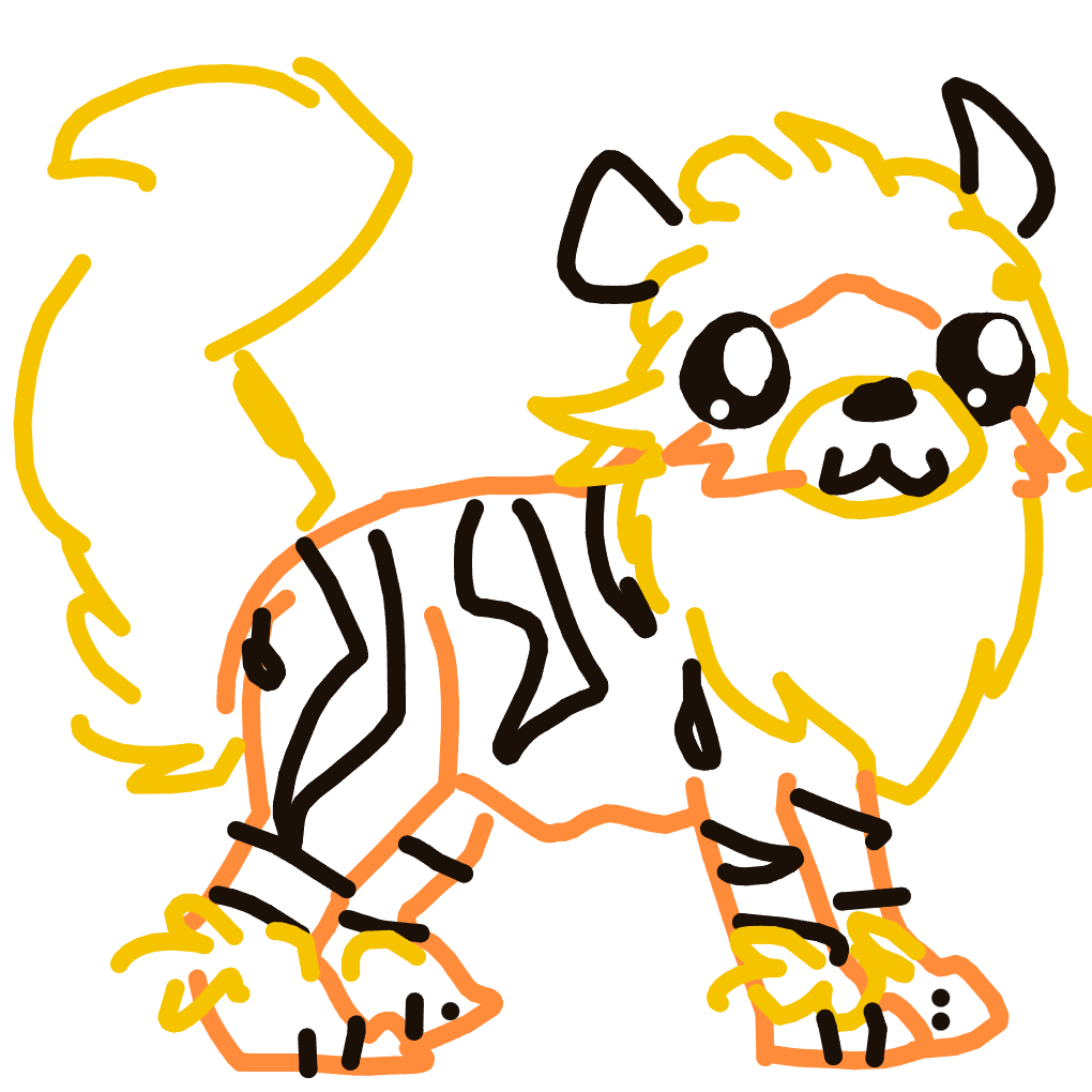 NeoHitmonlee886's drawing of Arcanine — Pokémon sketch on Sketchdex