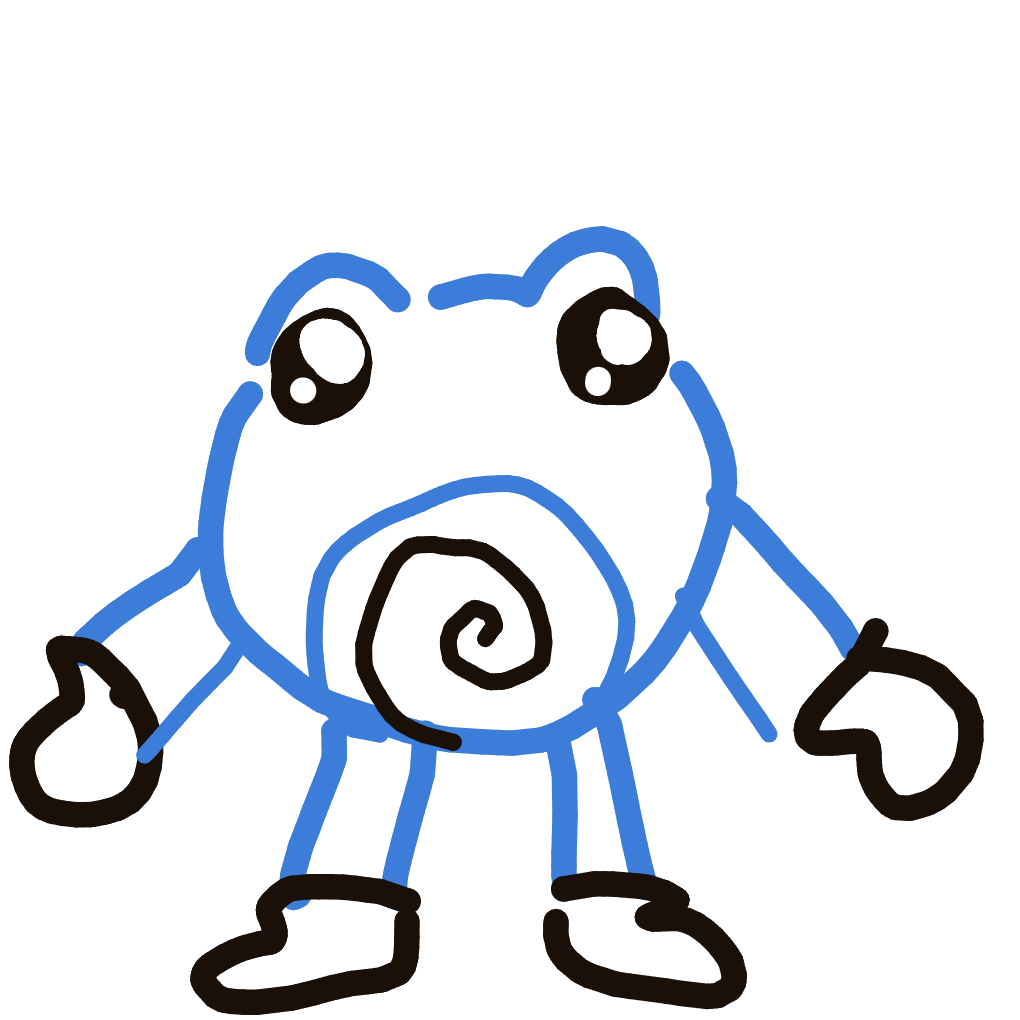 NeoHitmonlee886's drawing of Poliwhirl — Pokémon sketch on Sketchdex