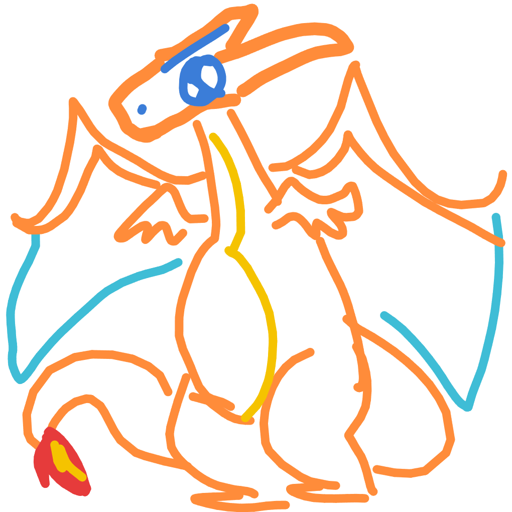 NeoHitmonlee886's drawing of Charizard — Pokémon sketch on Sketchdex
