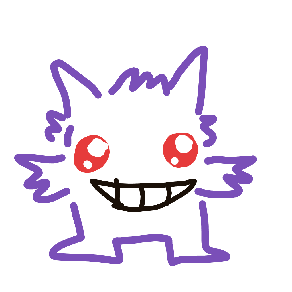 NeoHitmonlee886's drawing of Gengar — Pokémon sketch on Sketchdex