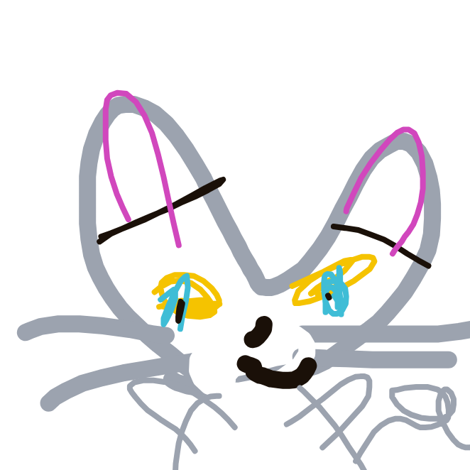 RadiantGengar234's drawing of Glameow — Pokémon sketch on Sketchdex