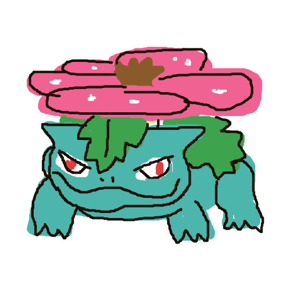 Mcskitterz's drawing of Venusaur — Pokémon sketch on Sketchdex