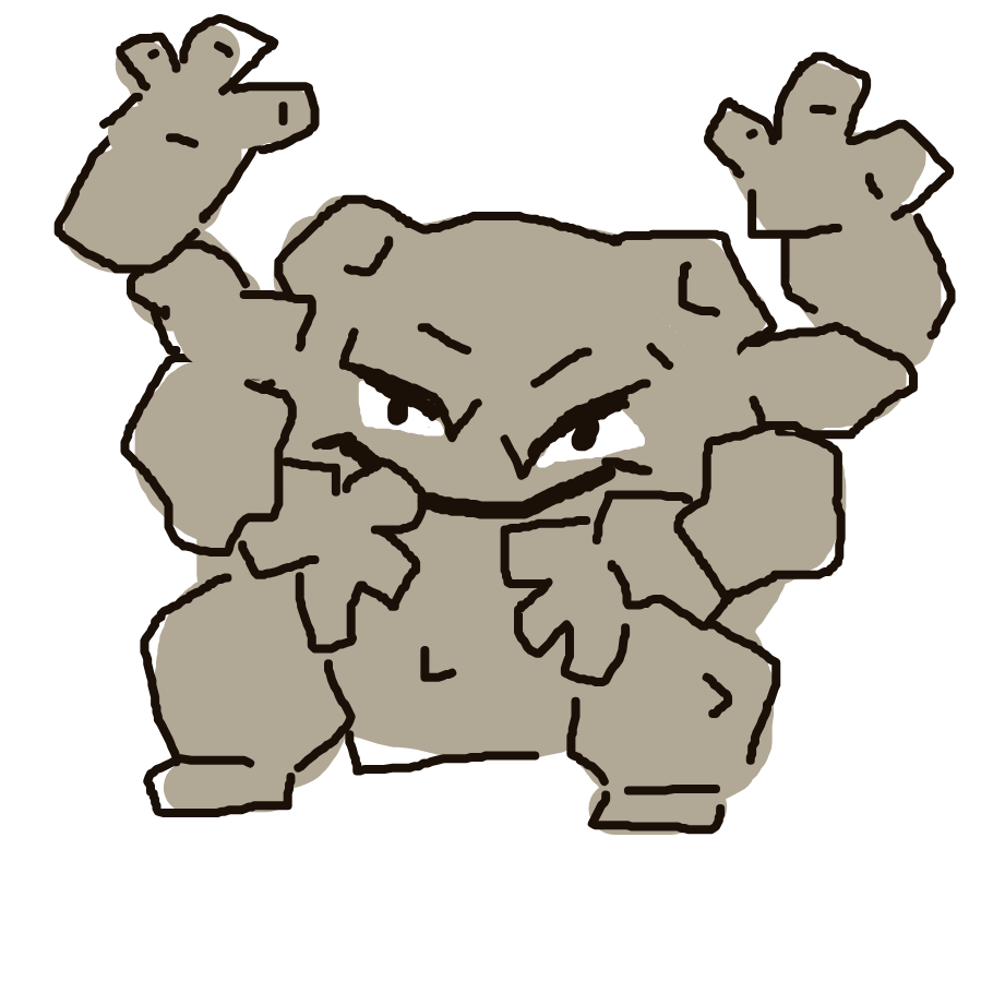 Mcskitterz's drawing of Graveler — Pokémon sketch on Sketchdex