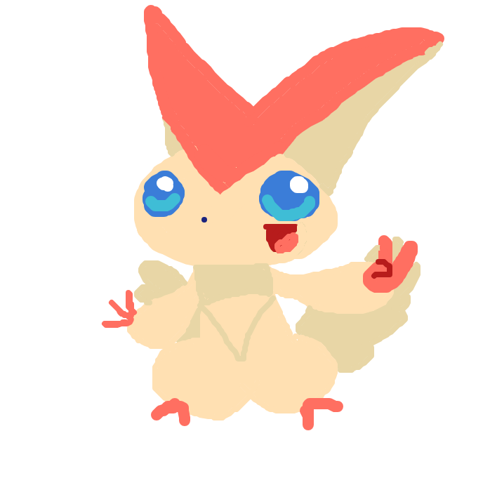 goliatchan2's drawing of Victini — best Pokémon fan art on Sketchdex