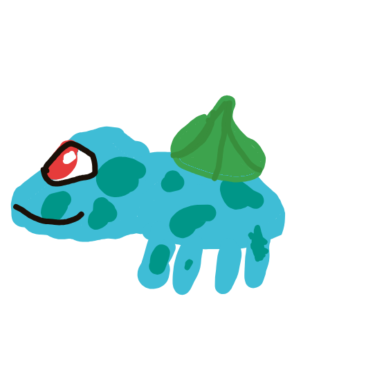 GigaScyther250's drawing of Bulbasaur — Pokémon sketch on Sketchdex