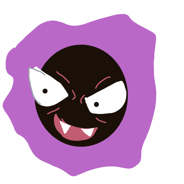 GigaScyther250's drawing of Gastly — Pokémon sketch on Sketchdex