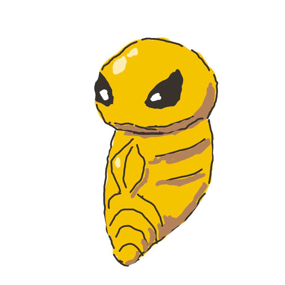 Pinkachu's drawing of Kakuna — Pokémon sketch on Sketchdex