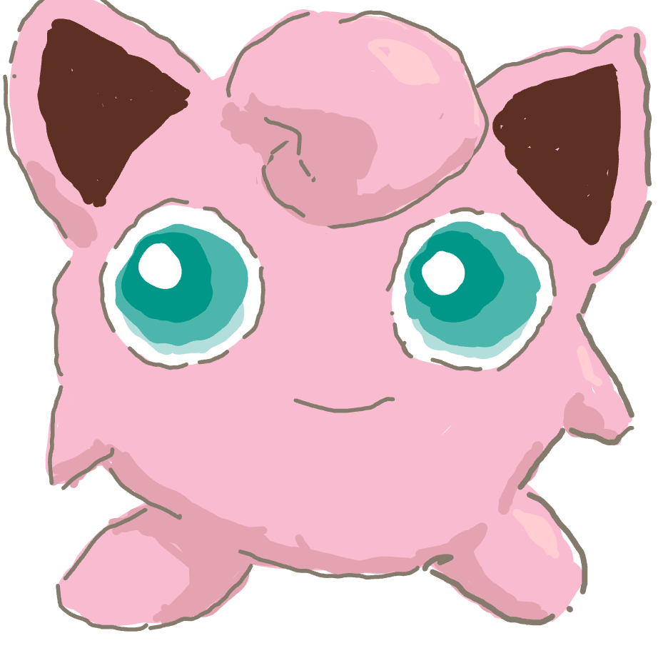 Pinkachu's drawing of Jigglypuff — Pokémon sketch on Sketchdex