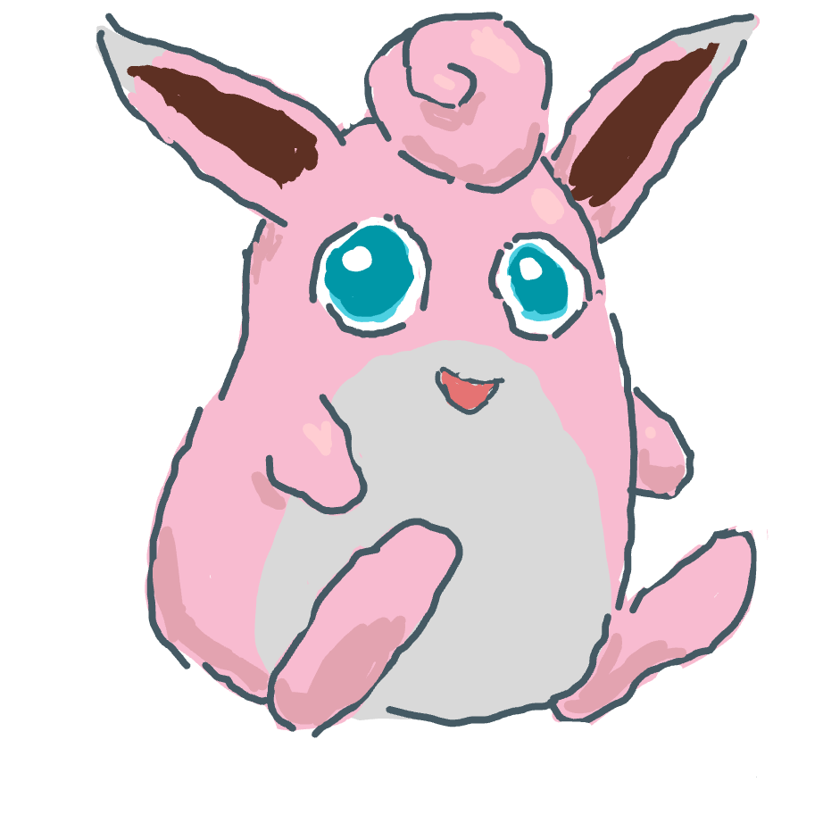 Pinkachu's drawing of Wigglytuff — Pokémon sketch on Sketchdex