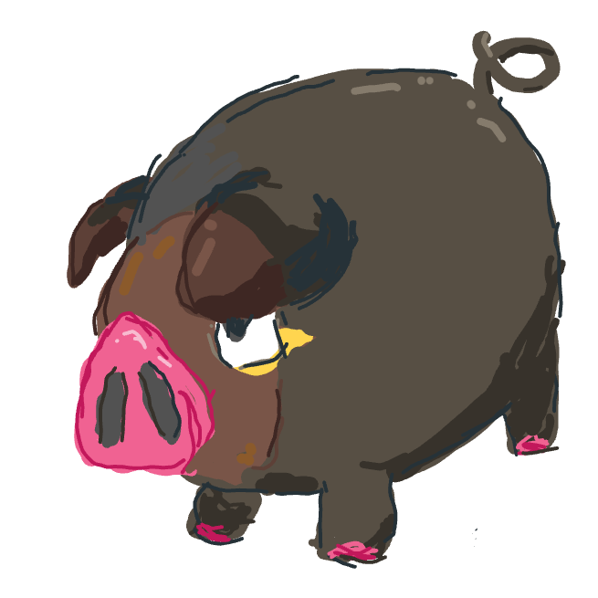 Pinkachu's drawing of Lechonk — best Pokémon fan art on Sketchdex
