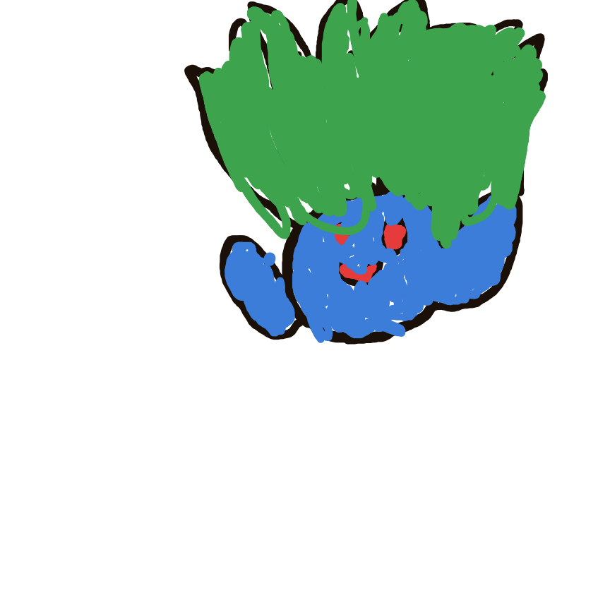 Sebas's drawing of Oddish — Pokémon sketch on Sketchdex