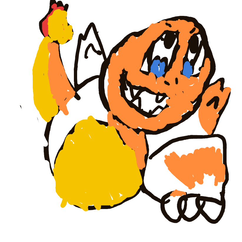 Sebas's drawing of Charmander — Pokémon sketch on Sketchdex