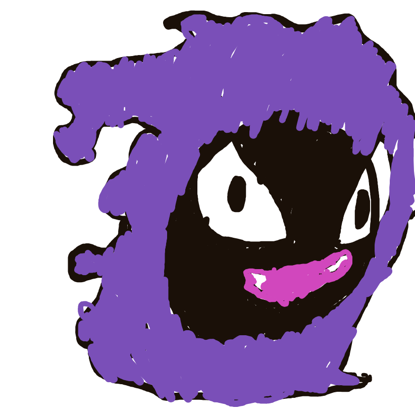Sebas's drawing of Gastly — Pokémon sketch on Sketchdex