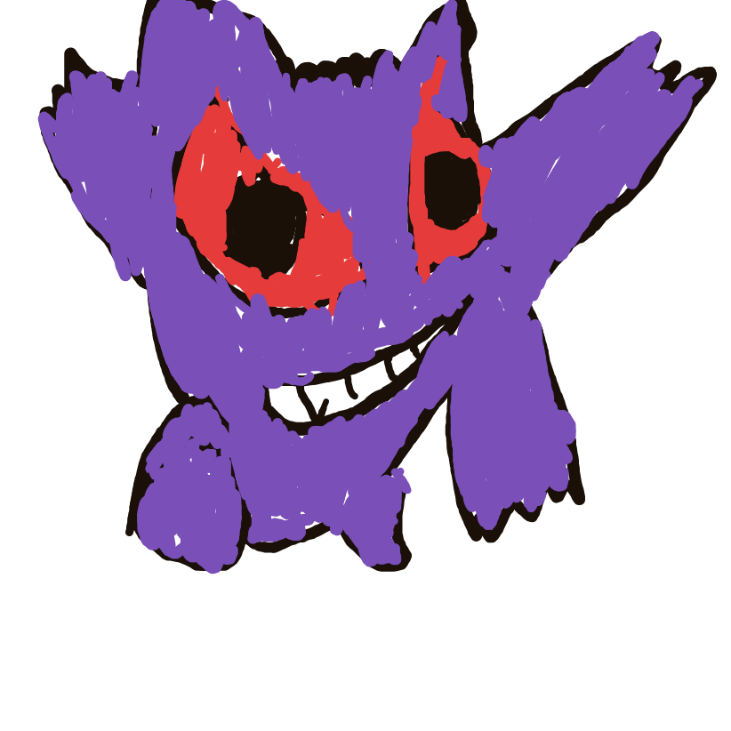 Sebas's drawing of Gengar — Pokémon sketch on Sketchdex
