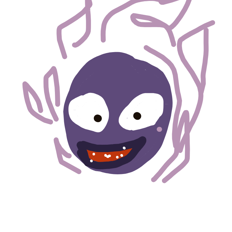 MegaSlowbro756's drawing of Gastly — Pokémon sketch on Sketchdex