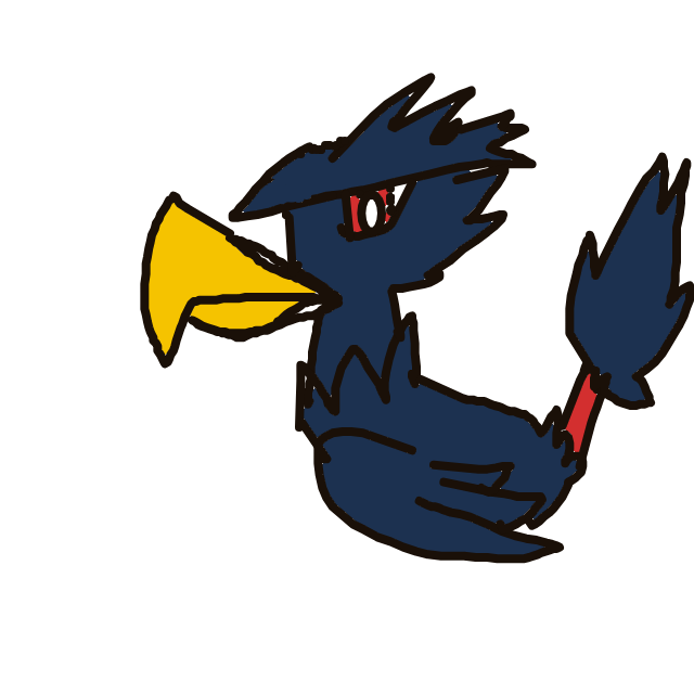 Zeroacebest's drawing of Murkrow — Pokémon sketch on Sketchdex