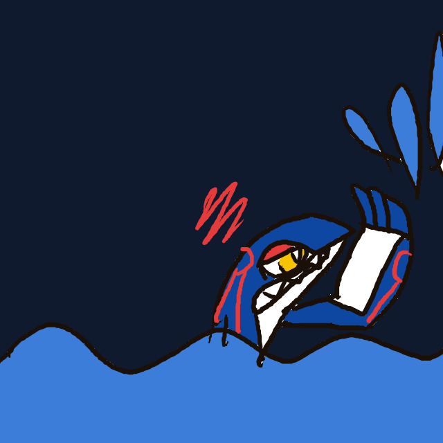 Zeroacebest's drawing of Kyogre — Pokémon sketch on Sketchdex