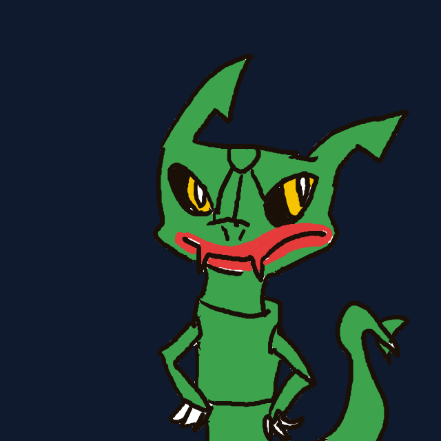 Zeroacebest's drawing of Rayquaza — Pokémon sketch on Sketchdex