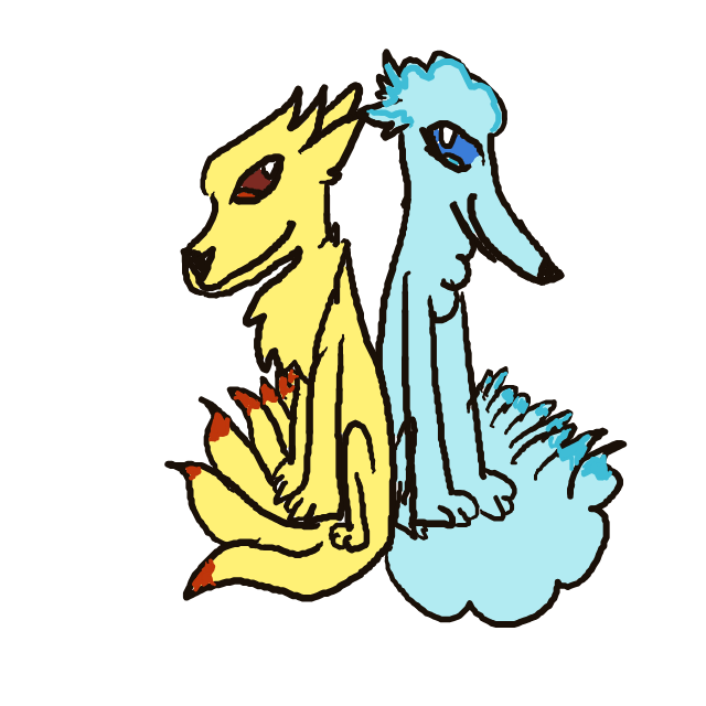 Ninetales drawing