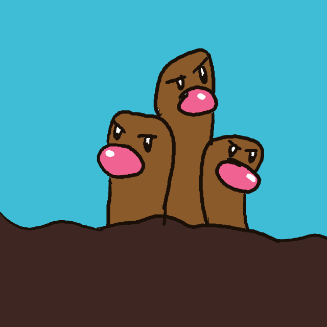 Dugtrio drawing
