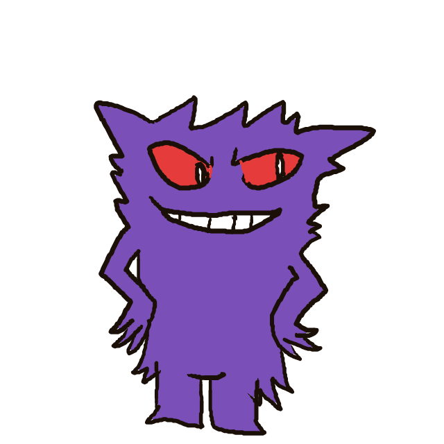 Gengar drawing