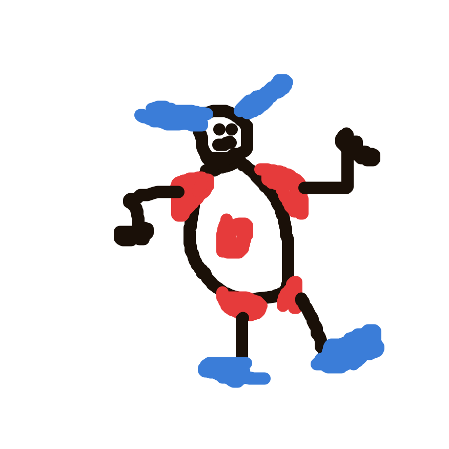 BraveBlastoise996's drawing of Mr-mime — Pokémon sketch on Sketchdex