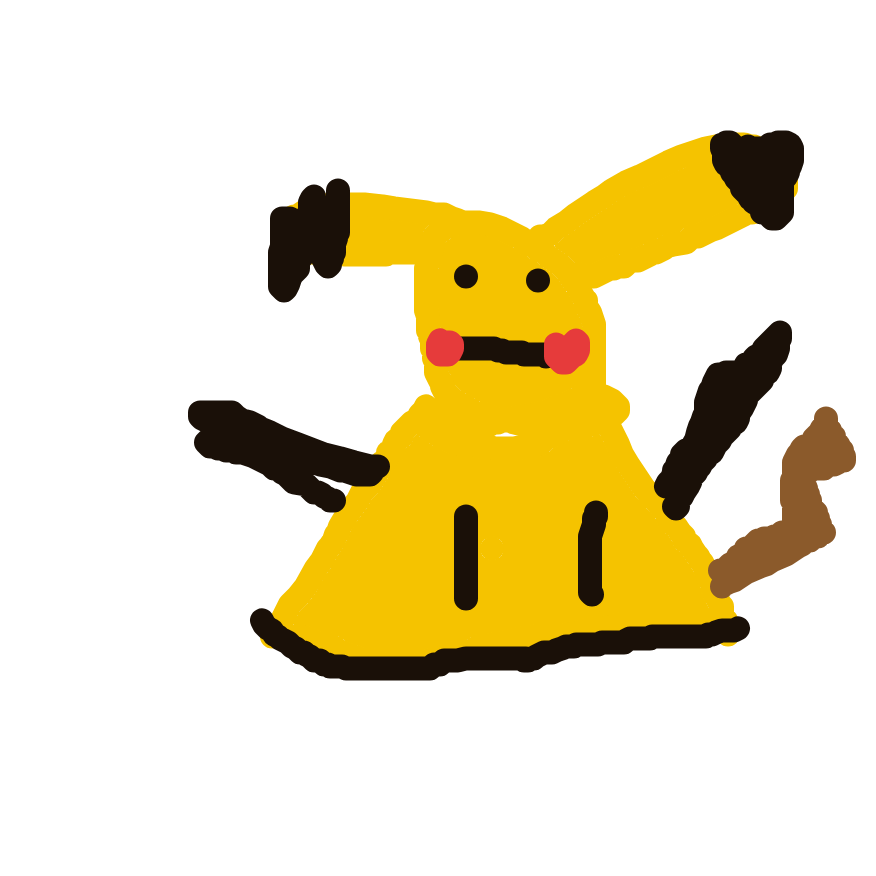 BraveBlastoise996's drawing of Mimikyu — Pokémon sketch on Sketchdex